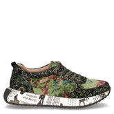 Sneaker in pelle e tessuto verde - Sneakers Donna | Boscaini Scarpe