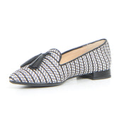 Mocassino a punta con nappine nero | Boscaini Scarpe