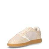 Connor 01 sneaker in ecopelle e tessuto cocco beige | Boscaini Scarpe