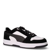 Rebound Slam sneaker in pelle ed ecopelle bianco nero | Boscaini Scarpe