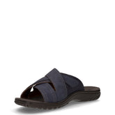 Ciabatta aperta in ecopelle blu | Boscaini Scarpe