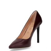 Décolleté a punta in pelle bordò | Boscaini Scarpe