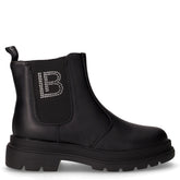 Stivaletto in ecopelle con zip bambina nero | Boscaini Scarpe