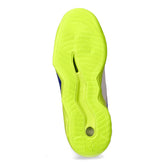 Wave Momentum Pro Mid scarpa da pallavolo in tessuto ed ecopelle bianco giallo blu | Boscaini Scarpe