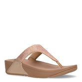 Lulu crystal embellished infradito latte beige | Boscaini Scarpe