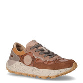 Teclasneaker in pelle e tessuto marrone | Boscaini Scarpe