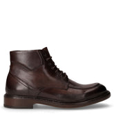 Stivaletto stringato in pelle castagno | Boscaini Scarpe