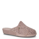 Ciabatta in tessuto con zeppa taupe - Mid Season Sale Donna | Boscaini Scarpe