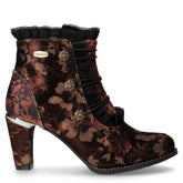 Alcbaneo tronchetto con zip in pelle bronzo | Boscaini Scarpe