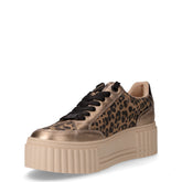 Sneaker platform in ecopelle stampa leopardo leo dune comb | Boscaini Scarpe
