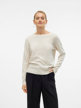 Maglione girocollo in maglia morbida bianco | Boscaini Scarpe