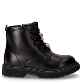 Anfibio in pelle con zip bambina nero | Boscaini Scarpe