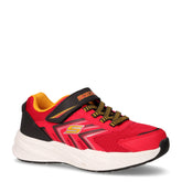 Microspec Tread sneaker in tessuto ed ecopelle bambino rosso nero | Boscaini Scarpe