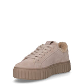 Sneaker in ecopelle con platform grigio chiaro | Boscaini Scarpe