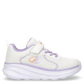 HRO sneaker in tessuto ed ecopelle bambina bianco lavanda | Boscaini Scarpe