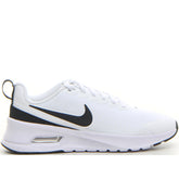Air Max Nuaxis sneaker in tessuto ed ecopelle bianco nero - NIKE | Boscaini Scarpe