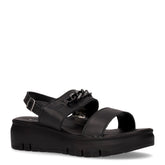 Sandalo con zeppa nero - Sandali Con Tacco Donna | Boscaini Scarpe