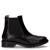 Stivaletto in pelle stile inglese nero | Boscaini Scarpe