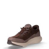 Contour Foam Natural Ease sneaker slip ins in pelle e tessuto cioccolato | Boscaini Scarpe