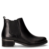 Stivaletto in pelle con zip nero | Boscaini Scarpe