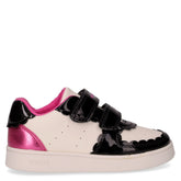 Eclyper sneaker da bambina in ecopelle bianco nero - GEOX BAMBINO | Boscaini Scarpe