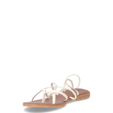 Sandalo con laccetti bianco | Boscaini Scarpe