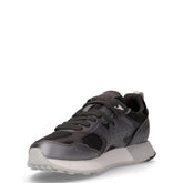 Jaki 2.0 Silver Mesh sneaker in pelle e tessuto nero | Boscaini Scarpe
