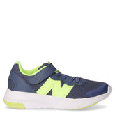 578 sneaker in tessuto ed ecopelle bambino vintage indaco lime | Boscaini Scarpe
