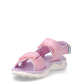Wiggly sandalo in ecopelle e tessuto bambina rosa giallo | Boscaini Scarpe