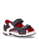 Facci sandalo in ecopelle bambino blu rosso | Boscaini Scarpe