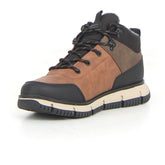 Polacchino sportivo in ecopelle marrone nero | Boscaini Scarpe