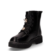 Anfibio in ecopelle con charm decorativi bambina nero | Boscaini Scarpe