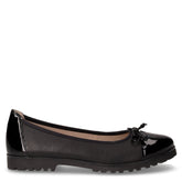 Ballerina in pelle con fiocco nero | Boscaini Scarpe