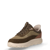Spherica Plus sneaker in tessuto e pelle scamosciata salvia militare | Boscaini Scarpe