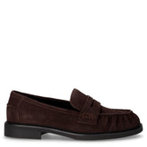 Mocassino in pelle scamosciata mocca | Boscaini Scarpe
