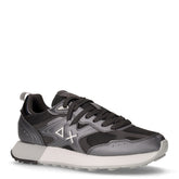 Jaki 2.0 Silver Mesh sneaker in pelle e tessuto nero - SUN68 UOMO | Boscaini Scarpe