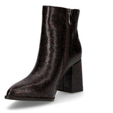 Tronchetto a punta in ecopelle caffè | Boscaini Scarpe