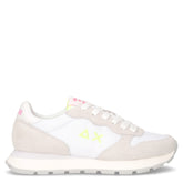 Ally Solid sneaker in pelle e tessuto bianco fuxia fluo - SUN68 | Boscaini Scarpe