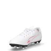 Vitoria II FG/AG scarpa da calcio in ecopelle bianco rosso | Boscaini Scarpe