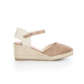 Sandalo con zeppa taupe - MASHA | Boscaini Scarpe
