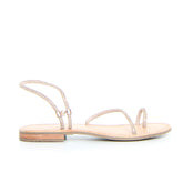 Sandalo con strass oro rosa | Boscaini Scarpe