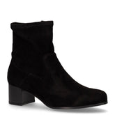 Stivaletto con tacco in ecopelle scamosciata nero - CAPRICE | Boscaini Scarpe