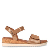 Sandalo in tessuto bronzo | Boscaini Scarpe