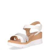 Sandalo con zeppa bianco | Boscaini Scarpe