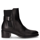 Tronchetto in pelle con elastico nero | Boscaini Scarpe