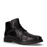 Stivaletto stringato in pelle nero | Boscaini Scarpe