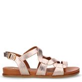 Sandalo in ecopelle champagne | Boscaini Scarpe