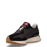 327 sneaker in pelle scamosciata e tessuto nero beige | Boscaini Scarpe