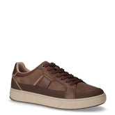 Marvin sneaker in ecopelle e tessuto marrone | Boscaini Scarpe