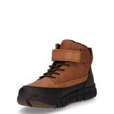 Flexyper polacchino sportivo bambino in ecopelle e tessuto marrone nero | Boscaini Scarpe